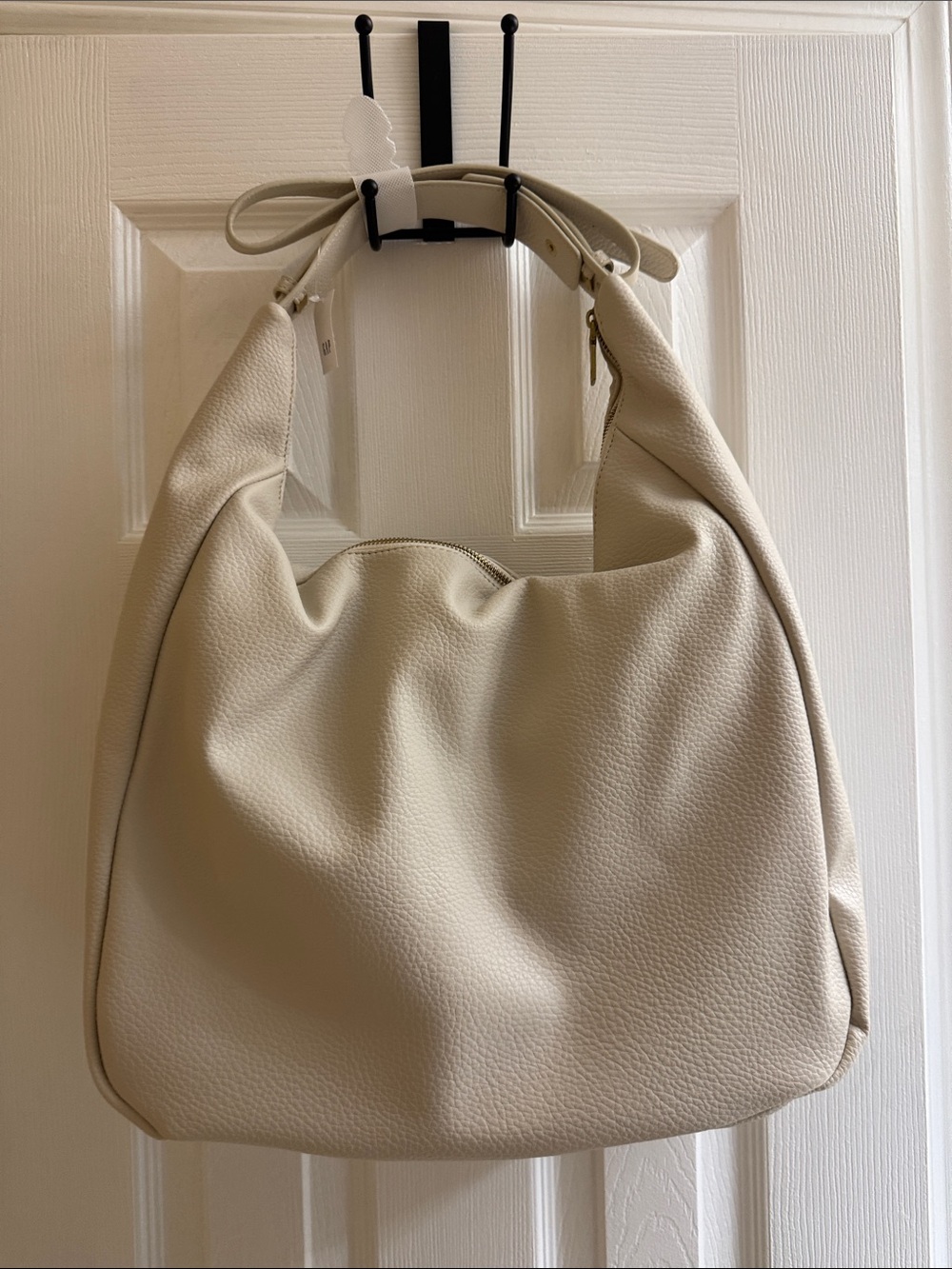 GAP Cream Bag Vegan Leather Slouchy